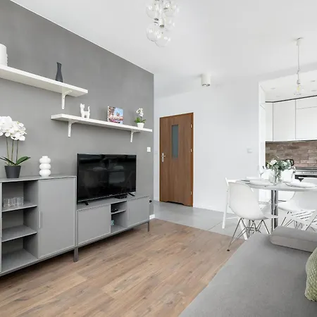 White And Grey In Cracow With Parking By Renters * 크라쿠프
