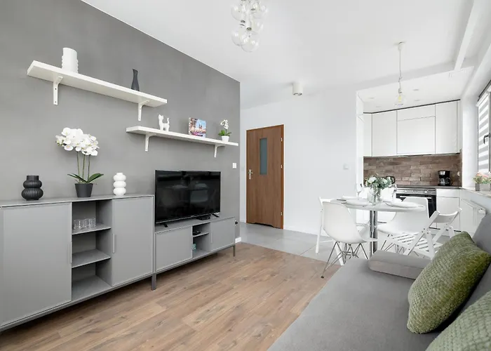 White And Grey In Cracow With Parking By Renters * Krakkó