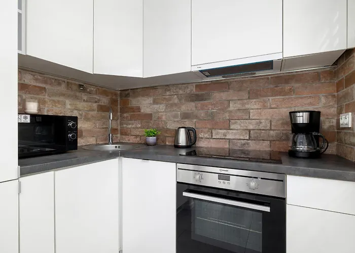 Apartman White And Grey In Cracow With Parking By Renters *