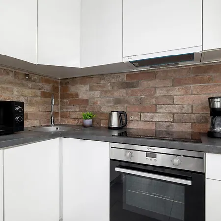 Apartment White And Grey In Cracow With Parking By Renters *