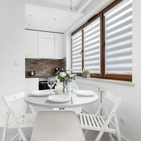 White And Grey In Cracow With Parking By Renters Apartment